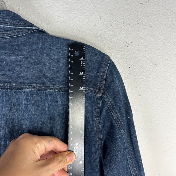 RALPH LAUREN JEANS CO WOMANS SHIRT DRESS LRL BLUE MEDIUM ACADEMIA TEACHER CASUAL - Picture 7 of 11